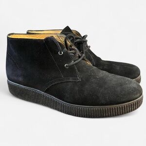 APC Suede Creeper Boots Black Size 42 Leather Lined